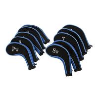 Yinhing 10 Pcs Neoprene Covers Set Protector Zipper Design Protective Covers for Lovers (Dark Blue)