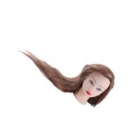 Yinhing 100 Percent Real Hair Mannequin 100 Real 65cm Mannequin with Hair for Cosmetology Training Styling Practice Doll Cosmetology Manikin Dummy for Hairdressers Hairdressing Stylin