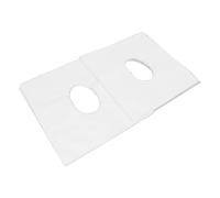 Yinhing 100Pcs Face Rest Cover, Soft Breathable Disposable Nonwoven Fabric with Hole Design, for SPA Beauty Salons Skin Management Centers Hotels (White)