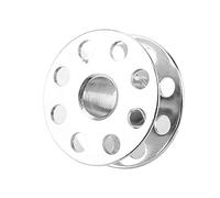 Yinhing 100pcs Metal Sewing Bobbins for Industrial Sewing Machines and Wear Bobbin Spools with Winder Slot for Easy Rewind (Iron)