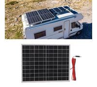 Yinhing 100W Solar Panel Kit With Controller Monocrystalline PV Module | 25% high efficiency monocrystalline cells aluminum alloy frame USB Type C output for RV boat marine trailer