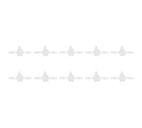 Yinhing 10Pcs 3 Way Plastic Fitting High Pressure Temperature T Shaped Tee Barb Connec Tor for Efficient Supply and Gardening Needs (Tee 1.6)