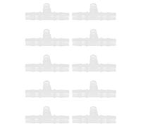 Yinhing 10Pcs 3 Way Plastic Fitting High Pressure Temperature T Shaped Tee Barb Connec Tor for Efficient Supply and Gardening Needs (Tee 15.8)