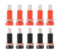 Yinhing 10PCS Banana Plugs, 4mm/0.2in Hole Brass Material Banana Connectors, 24A Socket Connector Female 30V-60V
