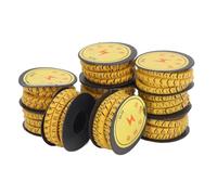 Yinhing 10Pcs Cable Identification Wire PVC Oil Proof Clear Markings Non Slip Number Tube 0 for Electronics and Computers Ideal for Organizing Cables and Wires in 10m² Spaces (6m²)