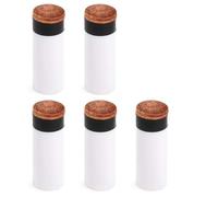 Yinhing 10PCS Hard Plastic Pool Tips 12MM 13MM Screw On/Slip on Stick Ferrules Billiard Heads for Enhanced Accuracy Prime Polystyrene Construction (13mm & 5pcs)