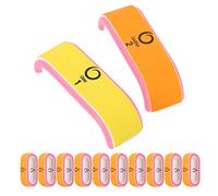 Yinhing 10Pcs O Shape Nail File Buffer Polishing Block Set Professional Nail Sanding Files for Manicure and Art for DIY Designs and Beauty Salons