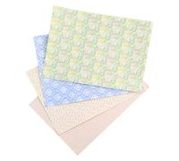 Yinhing :12 Scale Dollhouse Wallpaper Set 4 Unique Patterns for Charming Miniatures Decorative DIY Craft Room Kids Room Fairytale House Interior Design Wallpaper