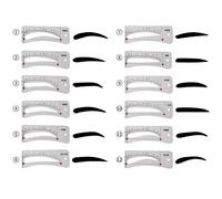 Yinhing 12Pcs Eyebrow Shaping Tool Kits With Eyebrow Stencils Featuring Elastic Fixing Strap for Precise Grooming and Stylish Arches Ideal for Home Or Professional Use (As Shown)