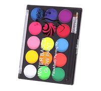 Yinhing 15 Colors Face Body Paint, Bright Long Lasting Makeup Palette, Safe Non Irritating Oil Paint, with Easy to Apply , for Halloween Party Cosplay Stage Performance