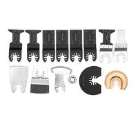 Yinhing 15 Piece Oscillating Saw Blades Set High Carbon Steel Multi Tool Blades for Wood Plastic Metal Precise Scale Markings Fits Most Oscillating Tools