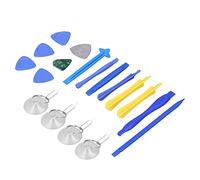 Yinhing 19 Piece Disassembly Tool Kit for Devices Triangular Spudger Pry Bars Suction Cups for Safe Electronic Repair Lightweight PVC Metal Tools
