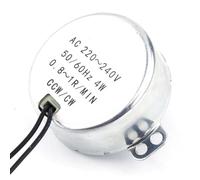 Yinhing 1Pc 220 240V AC Synchronous Geared Mo Tor 4W High CW/CCW 8 10RPM for Robotics Projects Home Appliances And Model Making (0.8-1RPM)