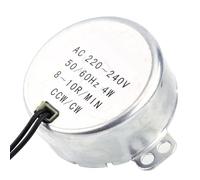 Yinhing 1Pc 220 240V AC Synchronous Geared Mo Tor 4W High CW/CCW 8 10RPM for Robotics Projects Home Appliances And Model Making (8-10RPM)