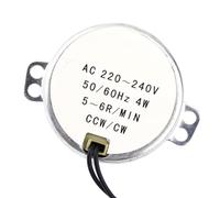 Yinhing 1Pc 220 240V AC Synchronous Geared Mo Tor 4W High CW/CCW 8 10RPM for Robotics Projects Home Appliances And Model Making (5-6RPM)