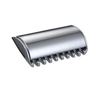 Yinhing 1PC Traditional Replacement Safety Head Chrome Scalloped Bar Double Safety Head Shaving Open Comb for Men Barber Male Home Use Shaving Tools Premium Stainless Steel