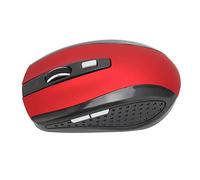 Yinhing - 2.4GHz Cordless Computer with 3 Levels DPI Adjustment - Compatible with MacOS - Slim Matte Texture for Comfort - Lasting Durability (Red)