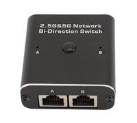 Yinhing 2.5G 5G Switch RJ45 2 Port Bidirectional Switch Adapter High Speed Data Transfer for Internal and External Networking Compact Design