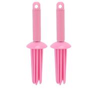 Yinhing 2 Pcs Non Slip Curling Roll Comb Tool for Styling Featuring 17 Rounded Teeth for Effortless Curls and Waves At Home Ideal for Hair Types and Textures Enhance Volume and Create Beau