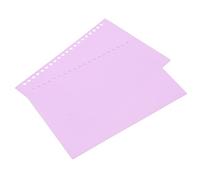 Yinhing 20 Sheets Loose Leaf Binding Cover, Binder Sheet Protectors, Plastic Binding Cover, A5 20 Holes Flexible Loose Leaf Presentation Binding, for Business Reports Proposals (Taro Purple)