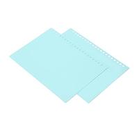 Yinhing 20 Sheets Loose Leaf Binding Cover, Binder Sheet Protectors, Plastic Binding Cover, A5 20 Holes Flexible Loose Leaf Presentation Binding, for Business Reports Proposals (Light Green)