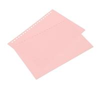 Yinhing 20 Sheets Loose Leaf Binding Cover, Binder Sheet Protectors, Plastic Binding Cover, A5 20 Holes Flexible Loose Leaf Presentation Binding, for Business Reports Proposals (Pink)