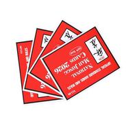 Yinhing 2026 Mahjong Rules Cards, Large Print, Official Revision (Red 4pcs)