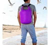 Yinhing 20L Foldable Storage Bag Pouch for Camping Boating Floating Hiking Travel and Outdoor Adventures Lightweight Design with Straps and Multi Purpose Use (Purple Medium 40L)