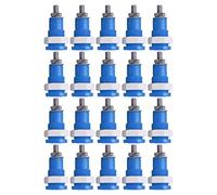 Yinhing 20Pcs 4mm Banana Socket Connectors Electrical Connection Accessories Ideal for Test Equipment and DIY Projects and Performance Blue Color (Blue)