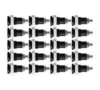 Yinhing 20Pcs 4mm Banana Socket Connectors Electrical Connection Accessories Ideal for Test Equipment and DIY Projects and Performance Blue Color (Black)