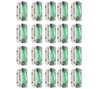 Yinhing 20Pcs DIY Claw for Weddings Retro Fashion Craft Elegant 15 X 18mm Coconut Grey Drop Shaped Glass Claw Gemstones for Clothing Accessories and Home Decor (#7)