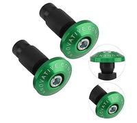 Yinhing 22mm 7/8inch Motorcycle Handlebar End Slider Plug for Offroad Racing Aluminium Easy Install Protective Stylish Green Design (Green)