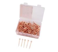 Yinhing 250 Pcs Copper Plated Horseshoe Nails for Equestrian Riding Equipment Rustproof 45mm for Horse Hoof Health Livestock Farms (45mm E3)