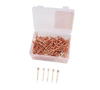 Yinhing 250 Pcs Copper Plated Horseshoe Nails for Equestrian Riding Equipment Rustproof 45mm for Horse Hoof Health Livestock Farms (47.5mm E4)