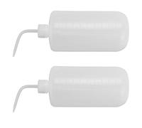 Yinhing 2Pcs 1000Ml Plastic Laboratory Wash Bottle Squeeze Tool with Narrow Mouth Ideal for Precise Washing Dispensing and Mixing in Scientific Experiments and Research