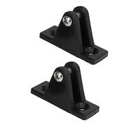 Yinhing 2PCS Marine Boat Deck Hinge Mount Premium Nylon Bimini Top Fitting Hardware Set Lightweight Awning Accessories for Kayaks Yachts Sailboats