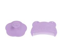 Yinhing 2Pcs Scalp Brush Set Soft Sensory Silicone Bath Brush for Gentle Cleansing Comfortable Newborn Scalp Care Tool in A Green Color for Bath Time Routine (Purple) Bath Silicone