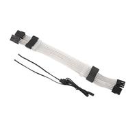 Yinhing 2X8Pin ARGB GPU Power Extension Cable 30Cm to 4 Sided Lighting Effect Compatible With 5V 3Pin ARGB Sync Stylish Design for High Performance Gaming Systems