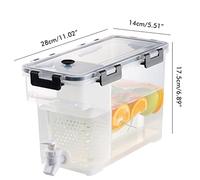 Yinhing 3.5 L Plastic Drink Dispenser Beverage Dispenser with Spigot Ideal Iced for Fridge for Parties Picnics and Daily Use Versatile Outdoor Entertaining Essential (#1)