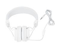 Yinhing 3.5mm Wired Headset with Noise Cancelling Mic Foldable Design Inline Control for Music Calls Gaming Compatible with PC Laptop Tablet Phone Enhanced Stereo Sound (White)