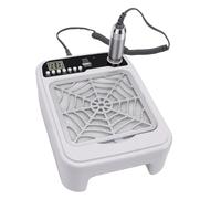 Yinhing 3 in 1 Nail Dust Collector Nail Drill Lamp Dust Suction Machine 35000 RPM 8 Speed LED Display 365+405nm 10s 30s 60s Timer with Overheat Protection for Home Manicure Salon