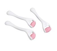 Yinhing 3 Pcs Face Roller Silicone Facial Eye Massager for Deep Relaxation Relieve Fatigue Portable Easy to Use (Pink)