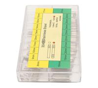 Yinhing 300Pcs .2Mm Stainless Steel Watch Band Spring Link Pins Double End Cotter Pins for Watch Bands Storage Box Included for Repair and Projects