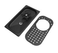 Yinhing 304 Stainless Steel Pitcher Rinser Cup Washer for And Coffee Shop High Pressure With Drain Drip Tray And Hose for Efficient Glass Washing And Maintenance (Black)