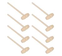 Yinhing 30pcs Wooden Hammer Set for Kids Safe Birch Toy Mallets for Chocolate Cakes and Games Improve Grip Coordination Skills