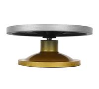 Yinhing 32cm Premium Rotating Pottery Turntable for Sculpting Modeling Duty Silver Plastic Clay Wheel Ideal for Artists Enthusiasts (Plastic Steel 2)
