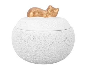 Yinhing 350ml Pet Urn for Ashes, Concrete Cat Memorial Keepsake Box with Sealed Silicone Lid, Ashes Container and Small Mementos