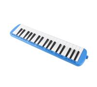 Yinhing 37 Keys Melodica Keyboard Wind Instrument for Beginners Professionals Green Color Includes Straight and Curved Blow Pipes for Classroom Home Practice (Blue)