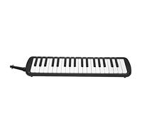 Yinhing 37 Keys Melodica Keyboard Wind Instrument for Beginners Professionals Green Color Includes Straight and Curved Blow Pipes for Classroom Home Practice (Black)
