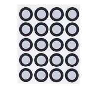 Yinhing 3D Scanning Markers for 3D Scanner, Reference Point Markers, Reflective 12mm Inner 19mm Outer Diameter 3D Tracking Dot, for Optical Tracking and 3D Scanning, 400Dots